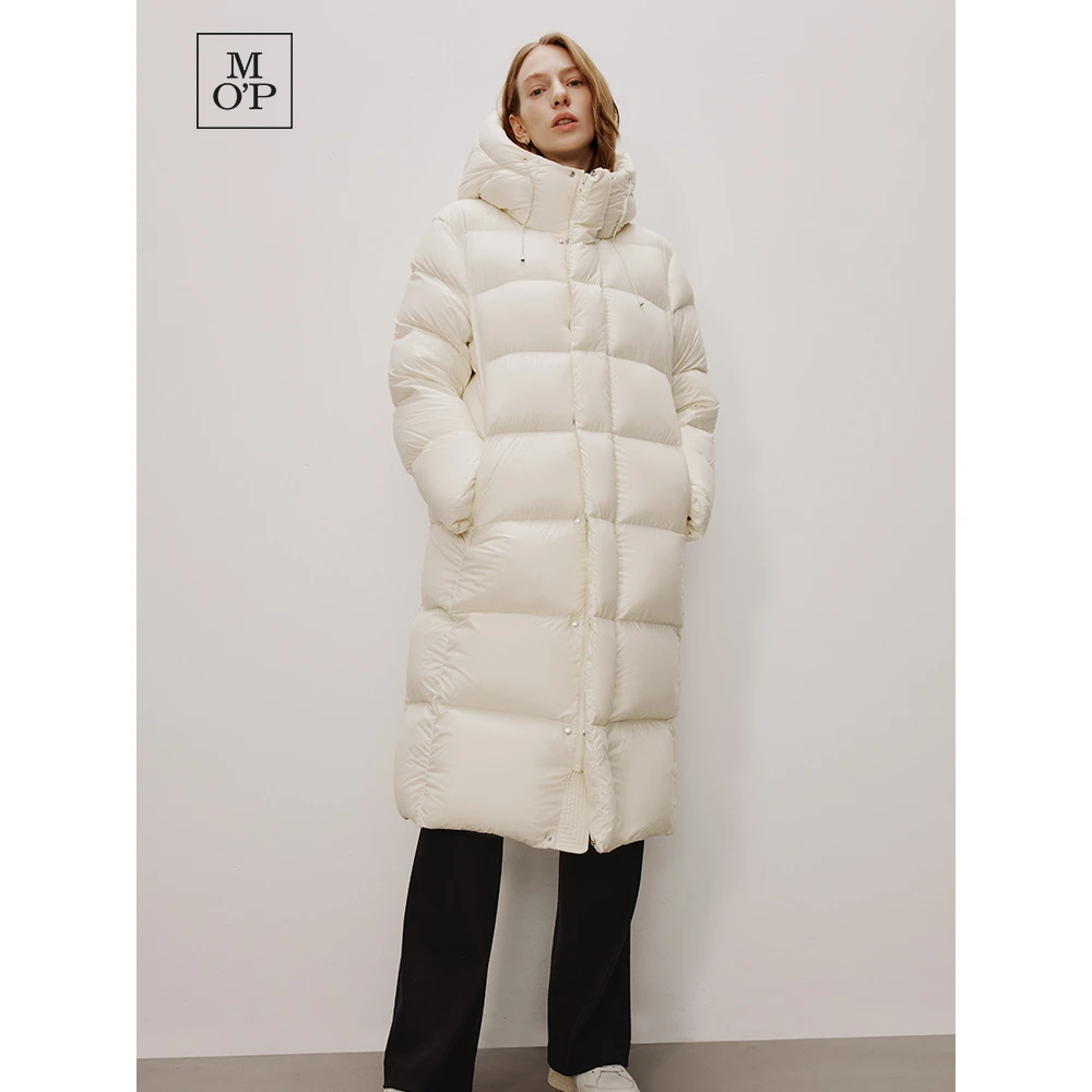 Marc O'Polo/MOP冬季抗寒红外蓄热暖燚超长款保暖鹅绒羽绒服女装