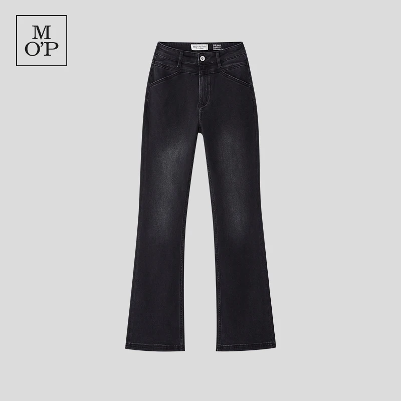 Marc O'Polo/MOP【商场同款】时尚百搭修身高腰喇叭裤微喇牛仔裤女
