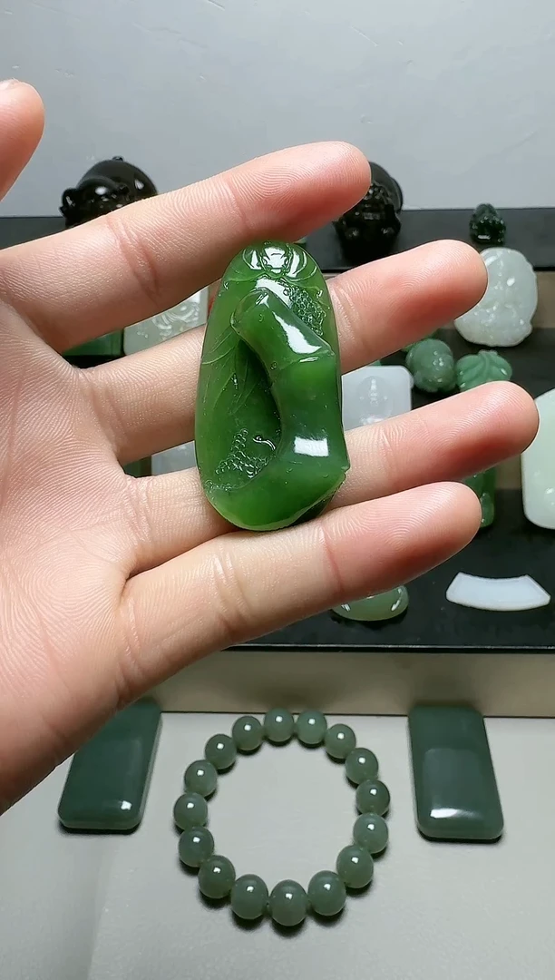 【闪购商品】和田玉（糖玉）吊坠(不含链)未镶嵌1