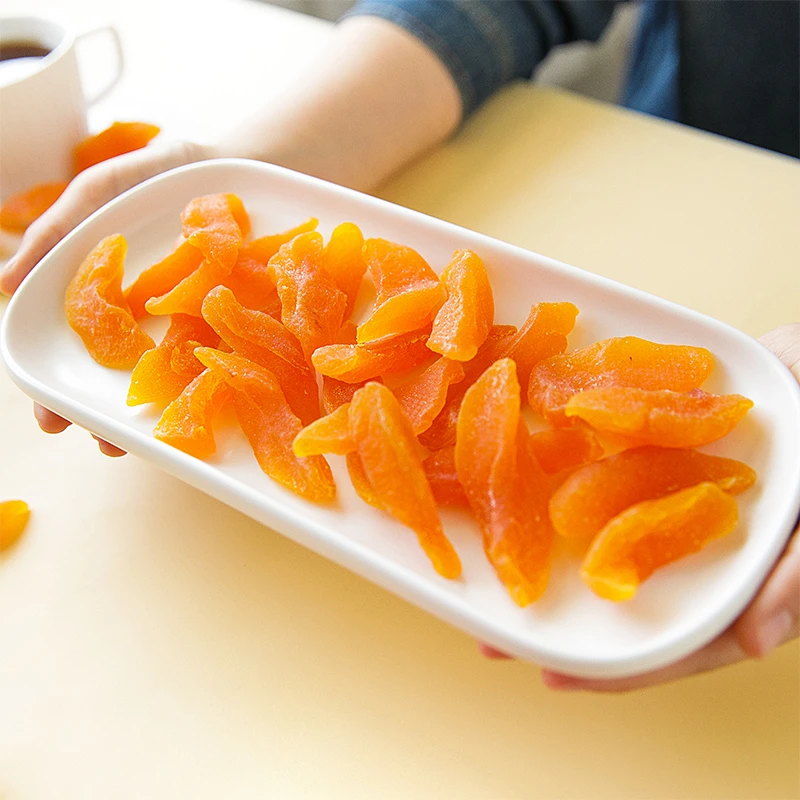 哟嗨呆黄桃干250g桃干桃肉果干果脯蜜饯水果干天然小桃子