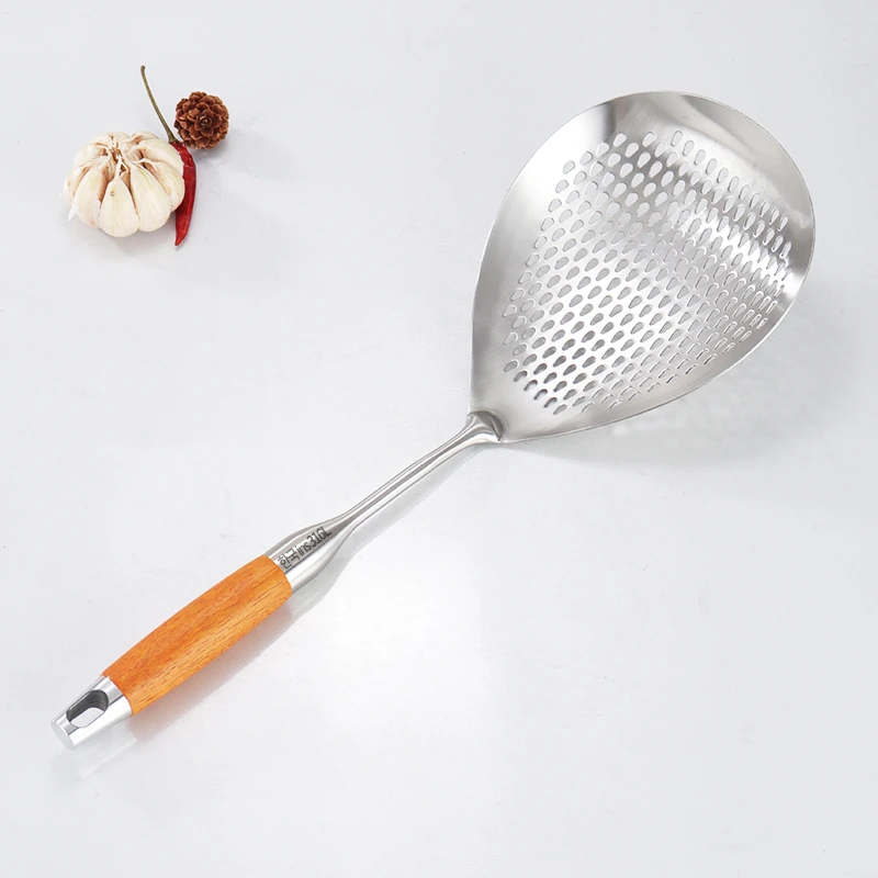 不锈钢漏勺家用厨房油炸笊篱大号加深捞面勺饺子沥水勺花椒漏