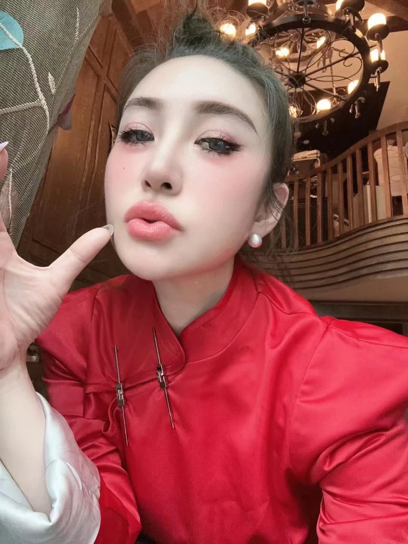 【HAV】  时髦百搭立领金属盘扣中国风侧拉链加棉长袖套头上衣