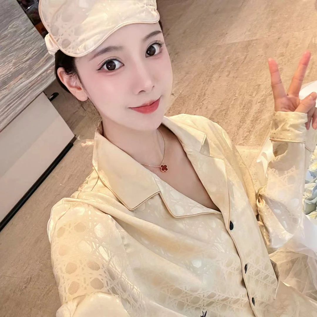 SIEOYJIEA/私迹大榕家四喜【金D】情侣款长袖时尚高定家居服