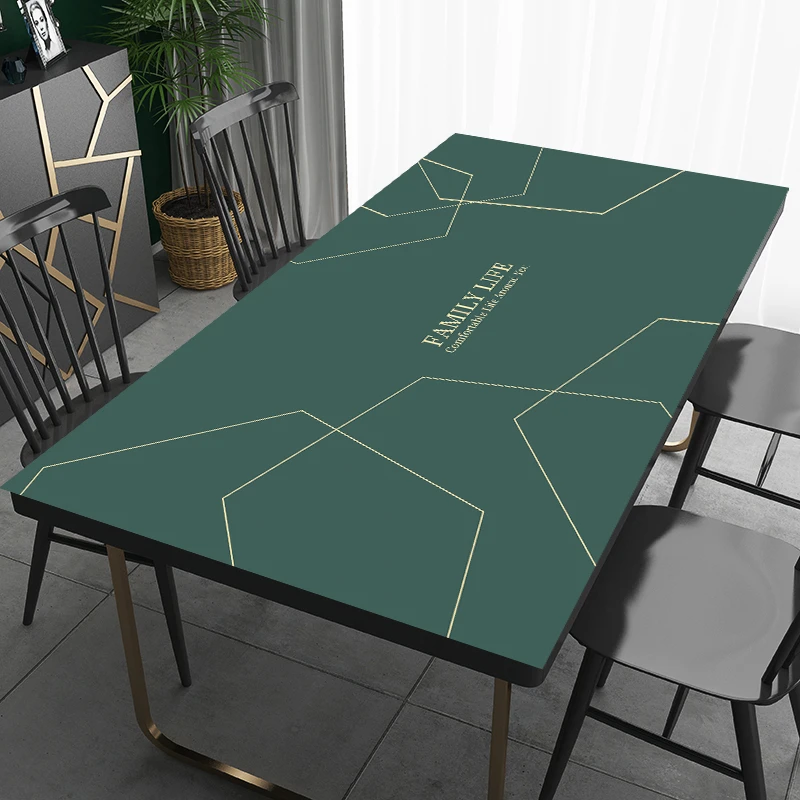 餐桌垫轻奢高级感可剪裁桌面保护垫防水防油免洗家用茶几桌布直播