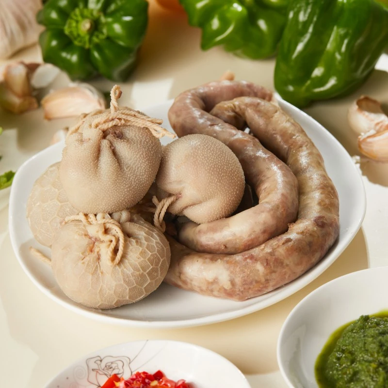 内蒙古草原美食肚包肉羊肉肠肚包羊脑草原肚包肉冷链美味顺丰牧场
