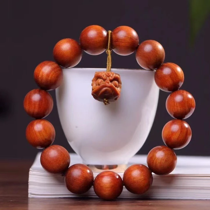 印尼血龙木手串男女情侣款手链原木透光文玩手串