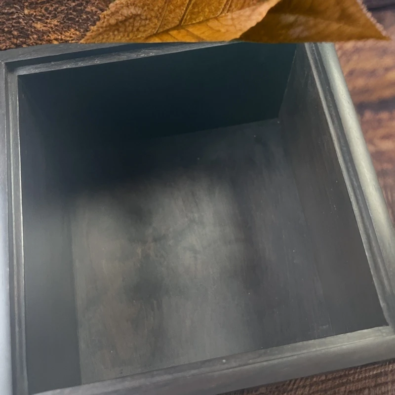 精品紫光檀（学名;东非黑黄檀）茶叶罐、糖果罐！纯榫卯手工制作