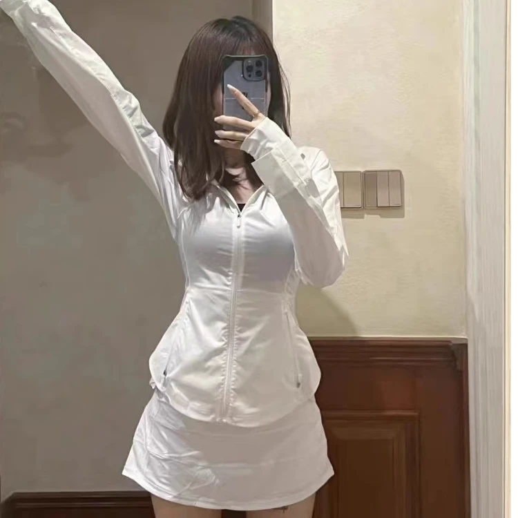 鹿+修身防晒衣轻薄款户外休闲运动透气防晒衣皮肤衣速干运动外套