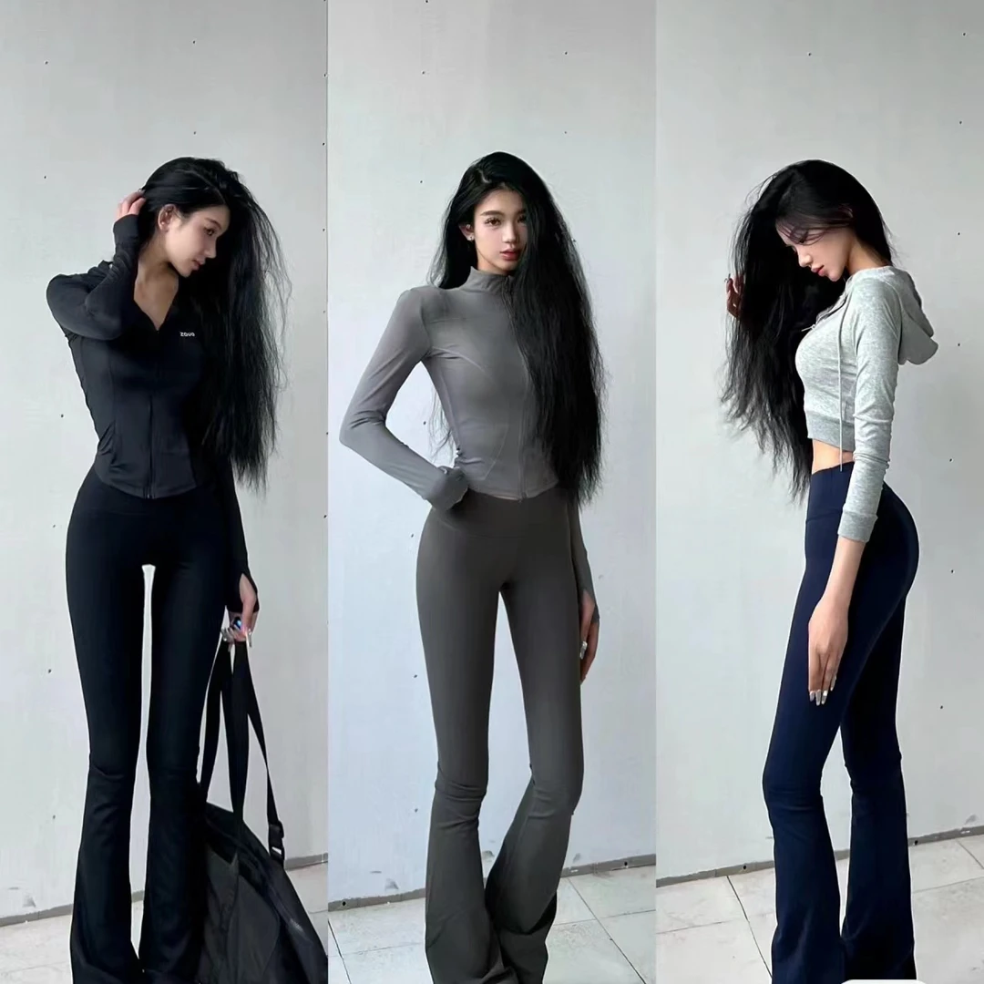 鹿+修身提臀裤喇叭