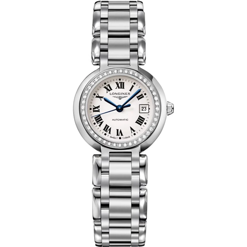 99新 Longines/浪琴 心月111/全套/罗马镶钻/表径26.5/公价32300