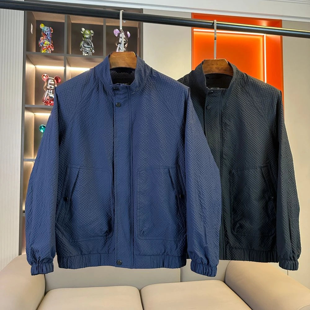 LP9086男士秋季新款休闲夹克外套简约时尚翻领薄款经典百搭上衣