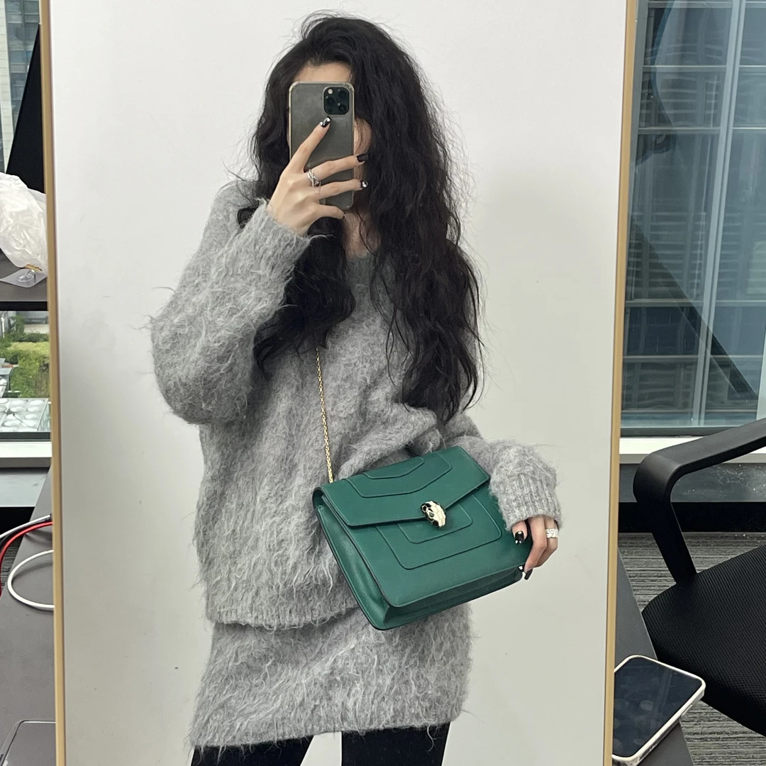 95新 BVLGARI/宝格丽 爱夏奢品/宝格丽/蛇头包/70058