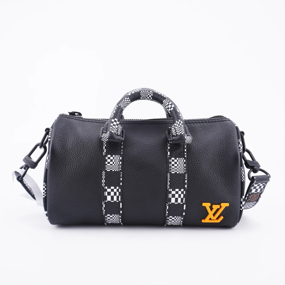 95新  98新LV春夏秀款Keepall Nano棋盘格肩带斜挎包21/12/9 F097