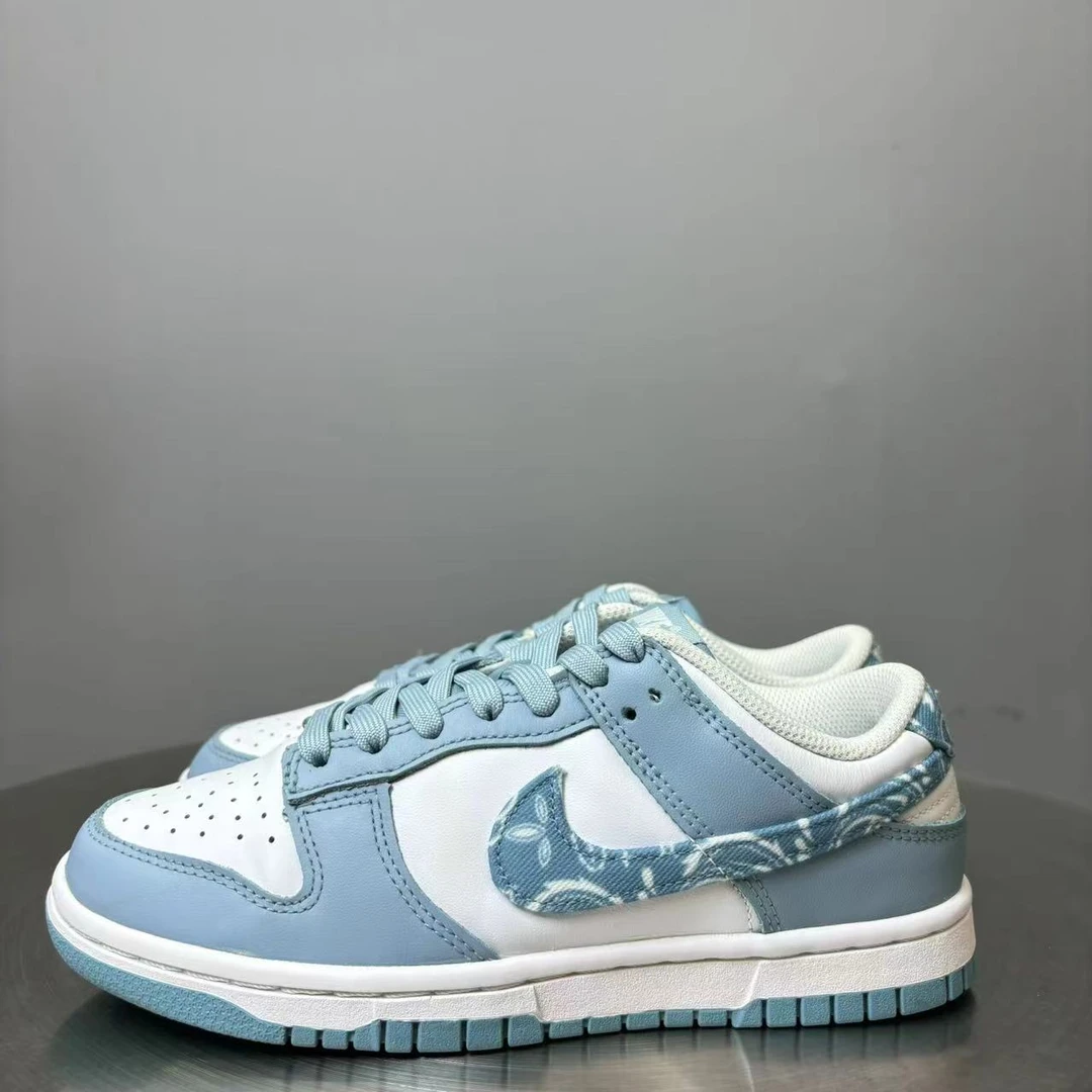 36.5码 Nike Dunk腰果花 白蓝球鞋 非原盒 95新