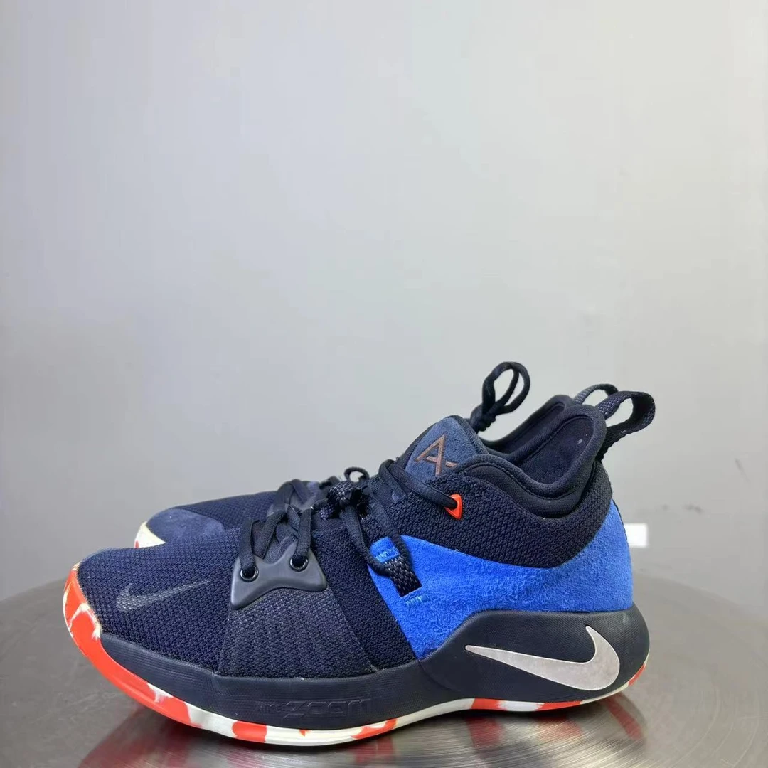 41码 NikePG2雷霆黑蓝球鞋 非原盒 9新 市场价2000