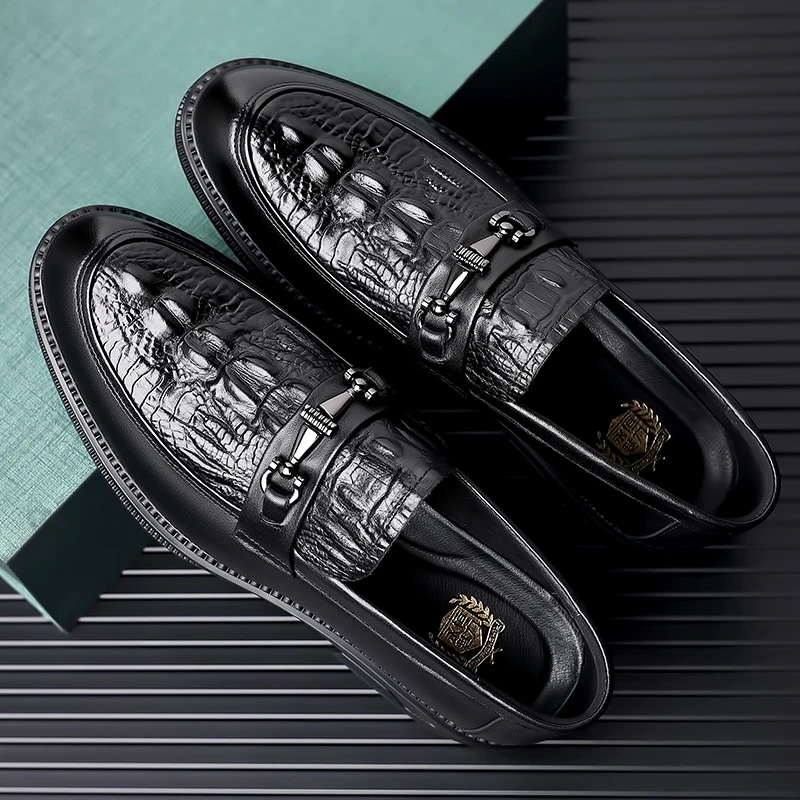 【坦森公牛】皮鞋男真皮新款休闲男鞋懒人一脚蹬男士软底牛皮鞋子