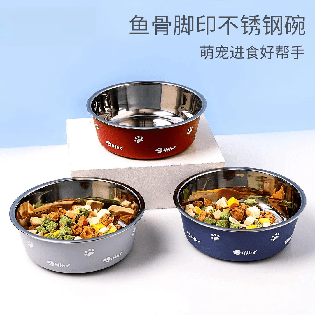 大容量不锈钢防打翻狗食盆大中小型犬饭盆猫咪宠物碗防滑宠物饭碗