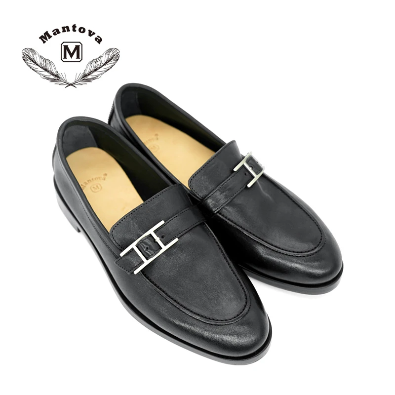 mantova曼托瓦新版乐福鞋马皮固特异真皮大底平跟手工休闲鞋