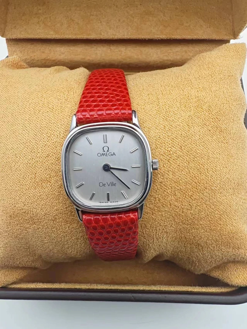 95新 Omega/欧米茄 20*20mm石英表MW1194蝶飞系列瑞士名表