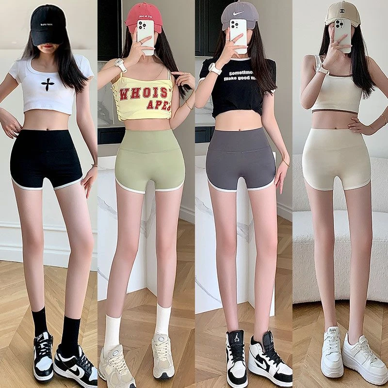 【可关联】拼接三分裤夏季薄款安全裤女防走光瑜伽打底短裤外穿