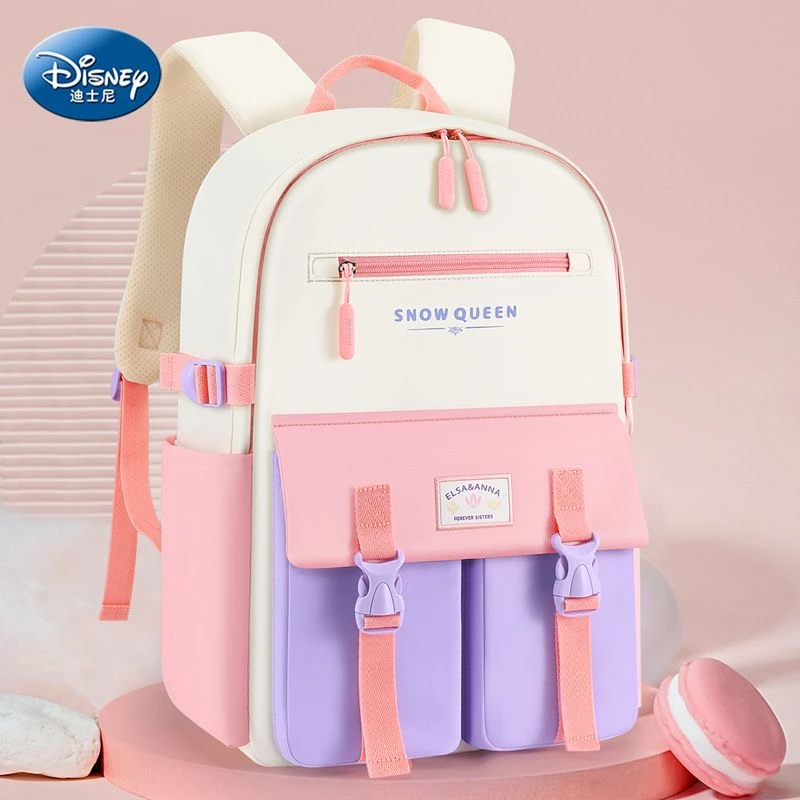 HY 迪士尼书包女生小学生三四年级轻便护脊大容量女童双肩包8646