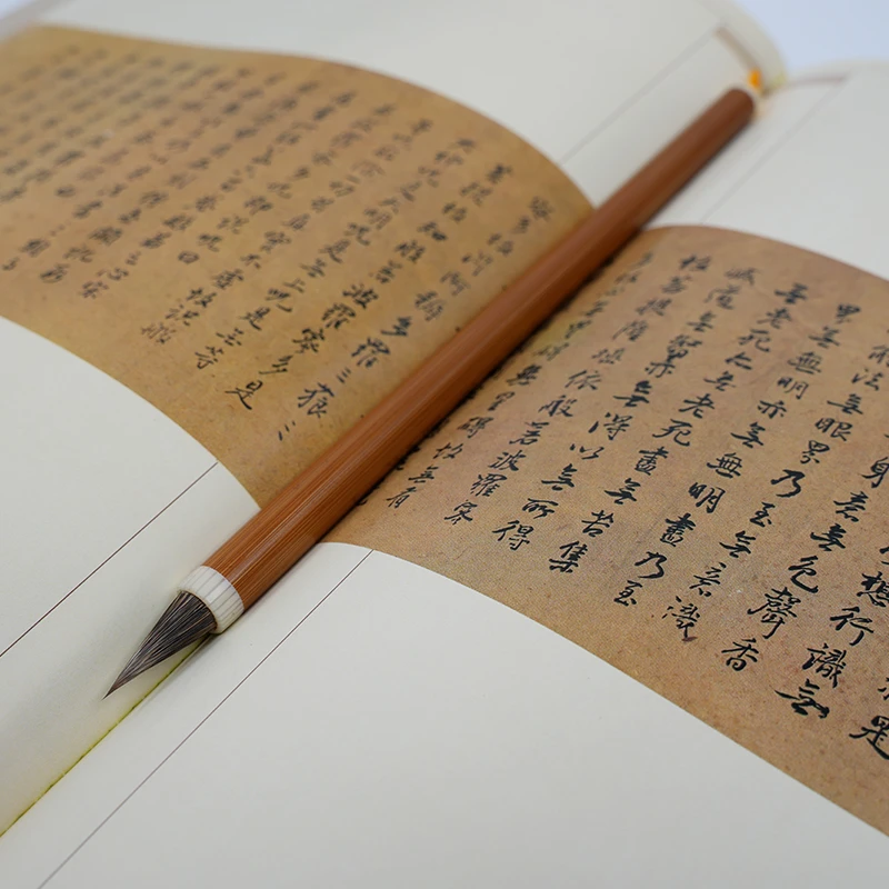 内柱狼毫外披鼠须 兼毫小楷蝇头毛笔成人小号短锋蒜头书法笔