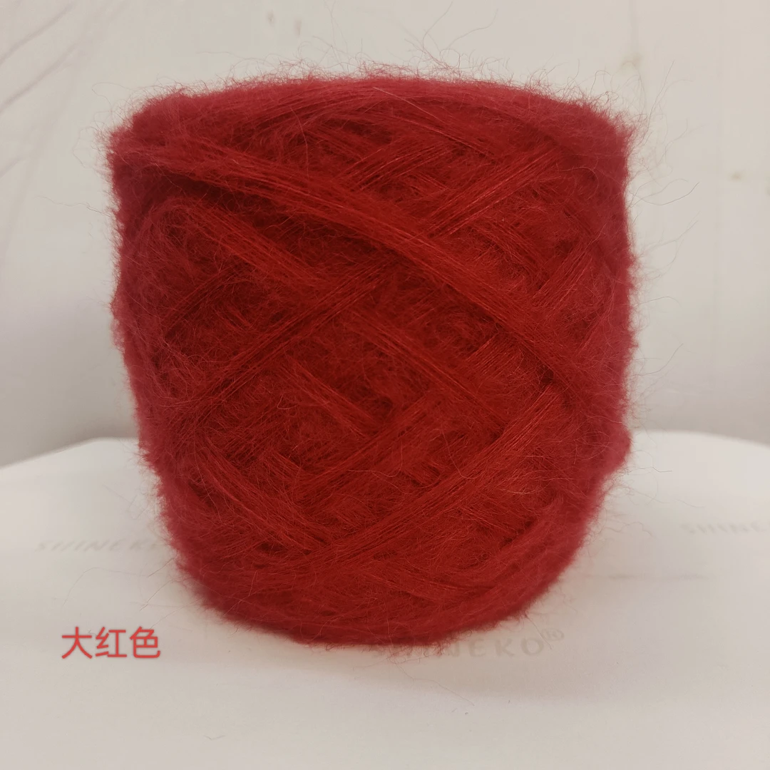 多股马海毛线手工编织柔软保暖毛衣，帽子，围巾，开衫，一两