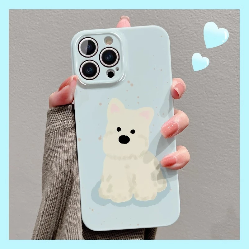 菲林软壳防摔可爱狗狗k70pro适用苹果16华为oppo小米15vivo一加