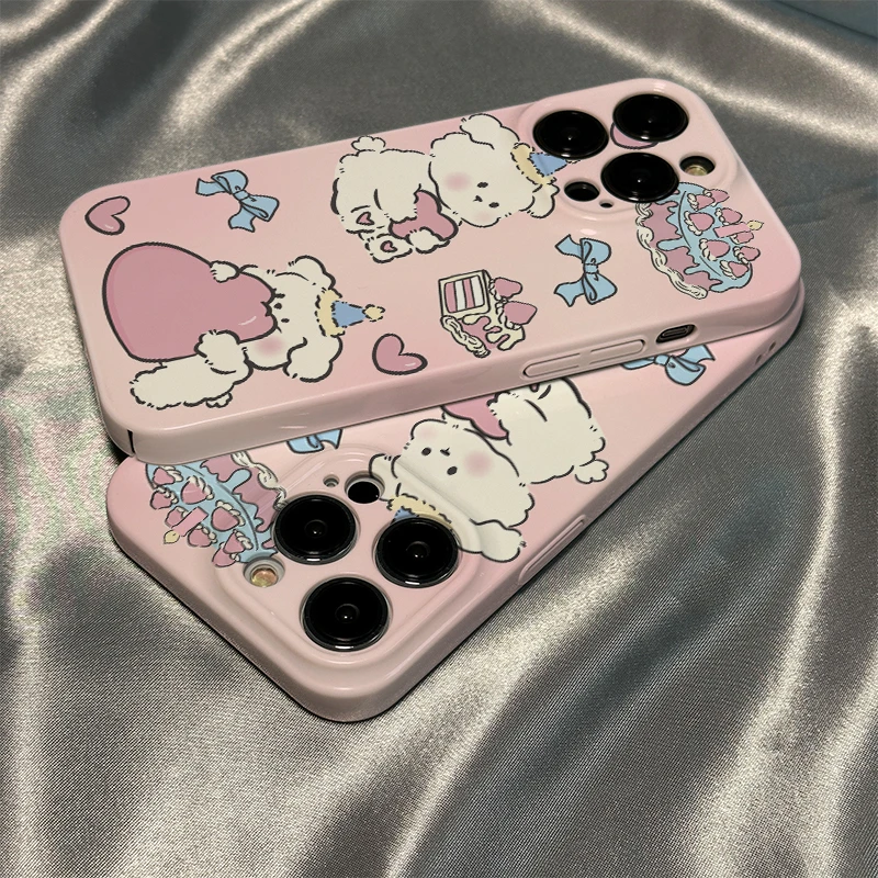 菲林软壳防摔生日狗适用苹果16华为oppo小米15vivox200pro一加