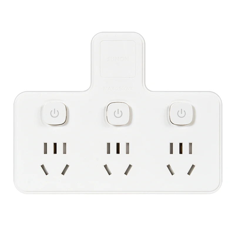 俊朗JUNON旗舰店品字形多功能一转多分控转换无线便捷插座新上市