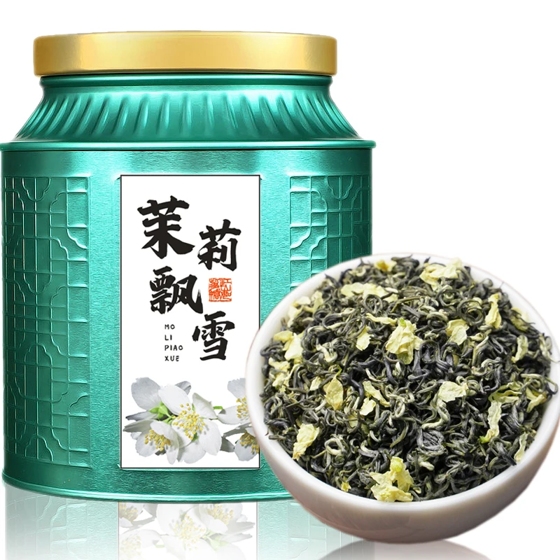 特级茉莉飘雪嫩芽2025新茶叶正宗茉莉花茶毛峰绿茶浓香型罐装250g