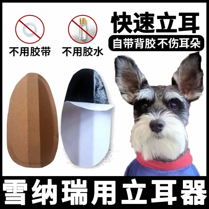 雪纳瑞专用狗狗立耳器幼犬小狗辅助器耳朵夹子立耳贴矫正竖耳神器