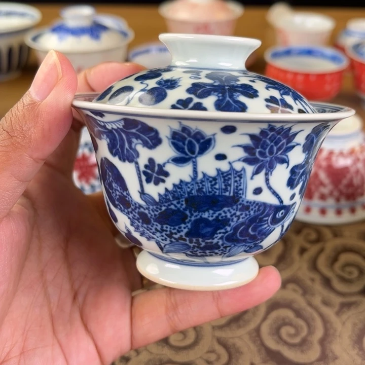 杯景德镇陶瓷盖碗