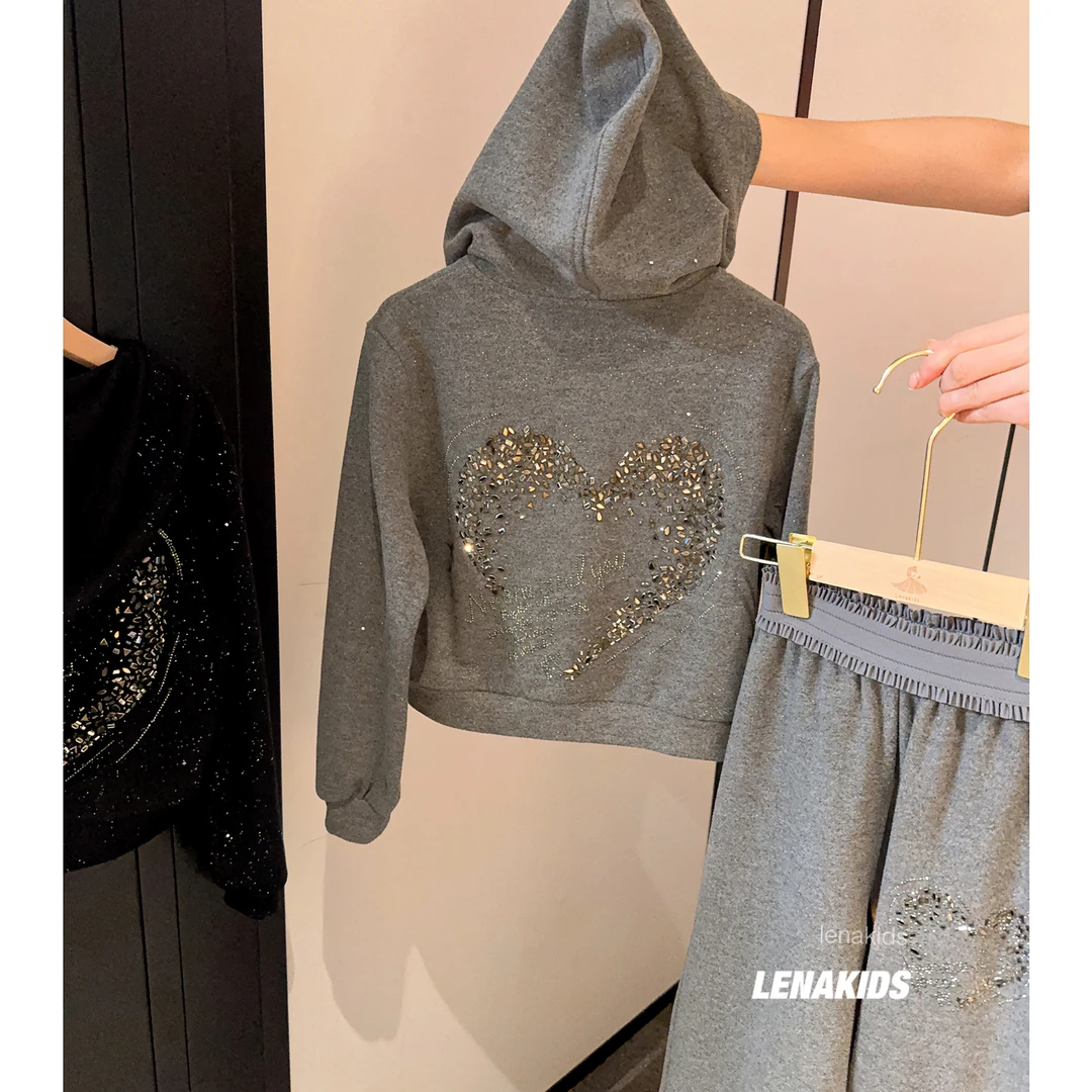 Lenakids【现货】奥绒细闪高定女宝运动套装24081203