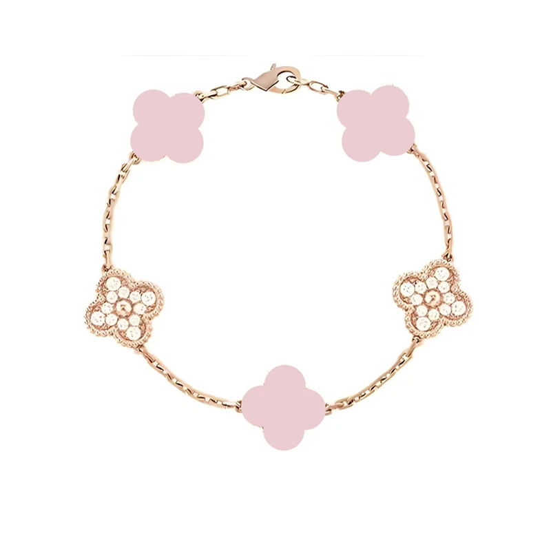 铜合金手链 【粉间钻】中古风古董派粉间钻五花系列手链