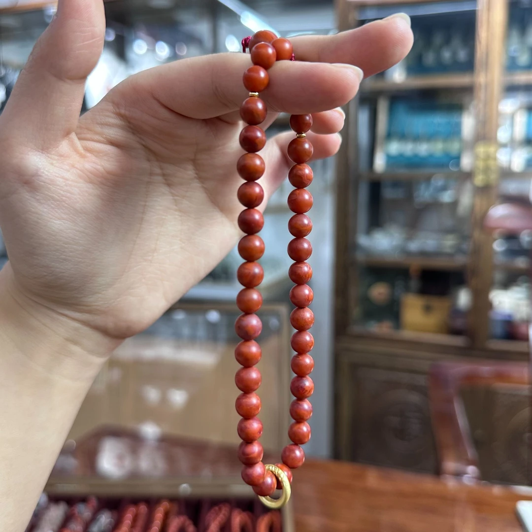 南红挂链单圈素款