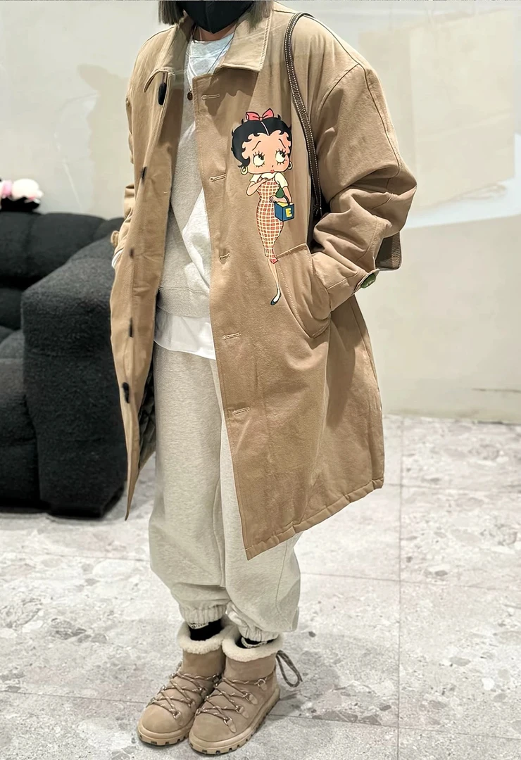 肉肉家*大码加长贝蒂姐姐棉服