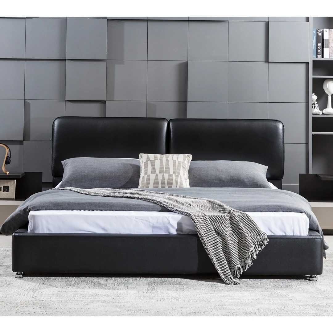 意式极简双人床主卧室