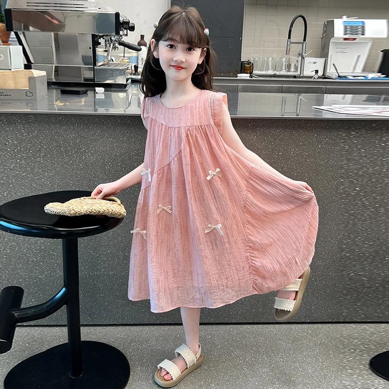 女童连衣裙2024夏季新款小女孩网红背心裙儿童公主裙T4278601322