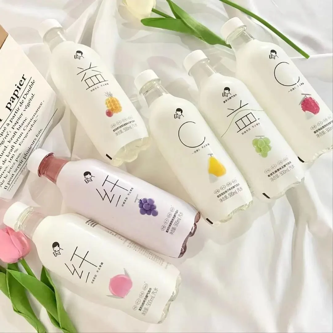 喜茶气泡水零糖0脂0卡500ml*5瓶多口味果汁乳酸菌汽水清爽饮料
