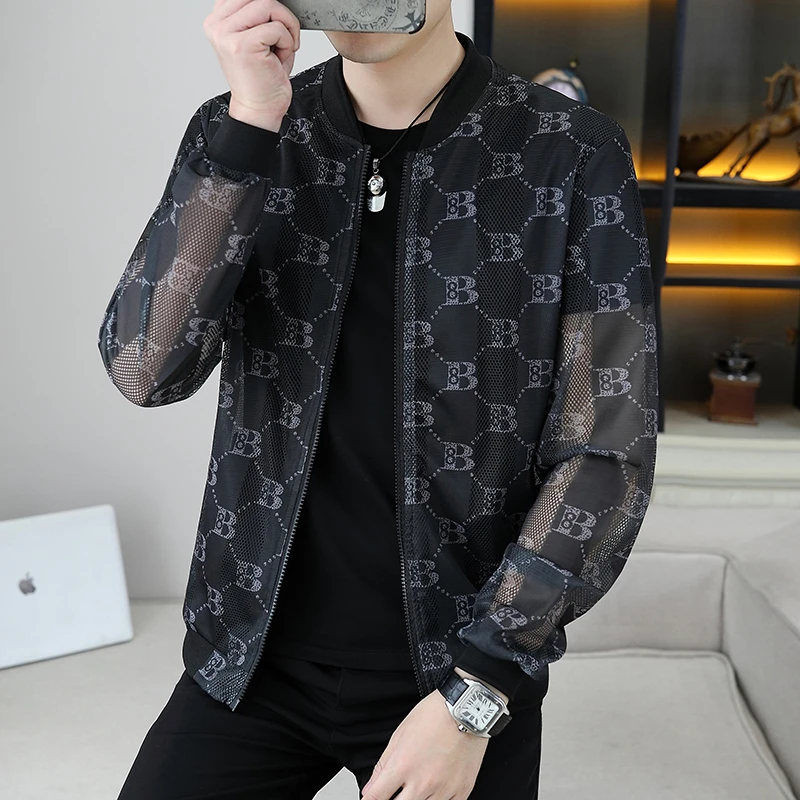 夏季镂空冰丝透气防紫外线男女夹克五一六一旅行出玩学校社团出游