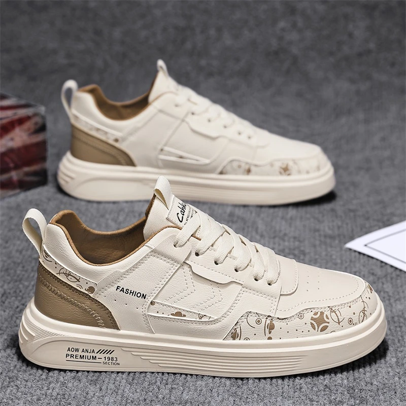 鸿克官方正品尔飞尘星男鞋2023冬季新款百搭休闲板鞋运动小白潮鞋