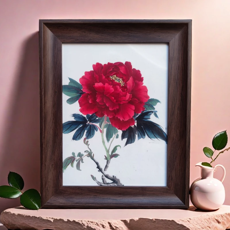 与墨同行 纯手绘8寸桌面摆件24.7*19.7（挂摆两用）