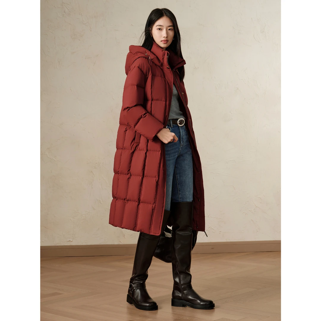 【西伯利亚白鹅绒】玖姿安娜蔻通勤羽绒服女2025冬季JTED03119