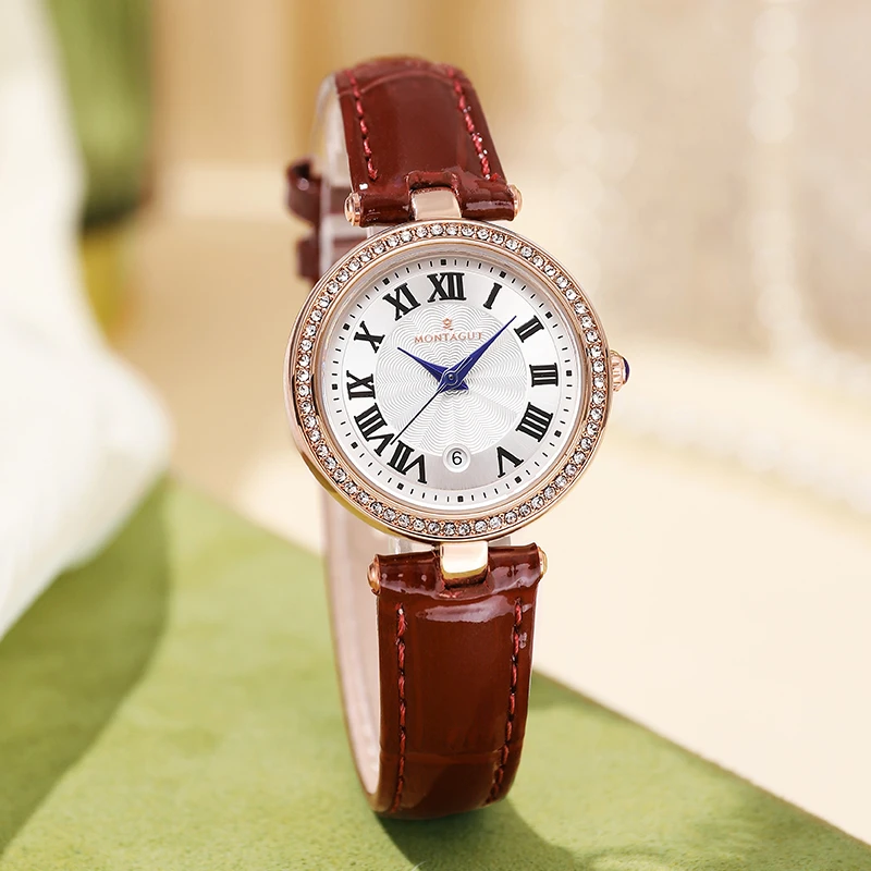 法国Montagut/梦特娇INS风小美人轻奢时尚百搭潮流女表HS