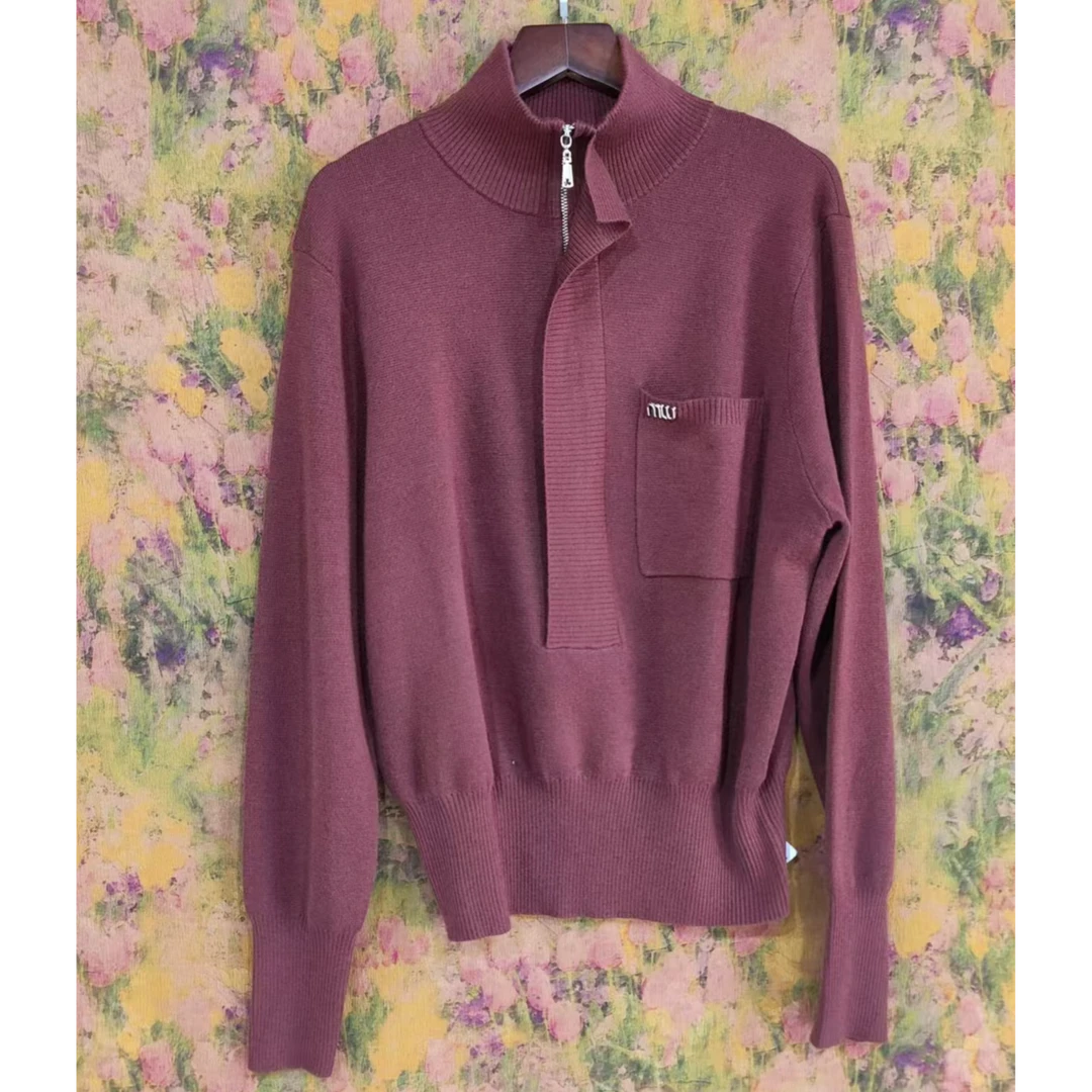 女士高领收腰羊毛衫