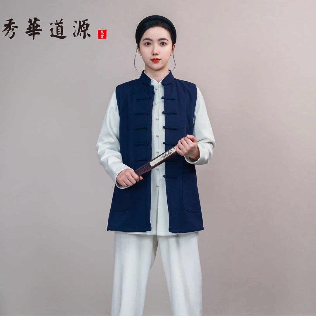 男女同款（天然棉麻）冬款加厚，加绒款太极服马甲