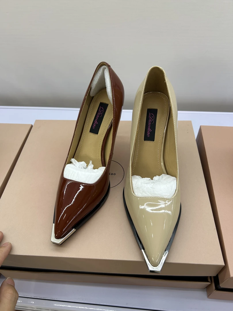 集合秋款优雅通勤浅口高跟防水台单鞋