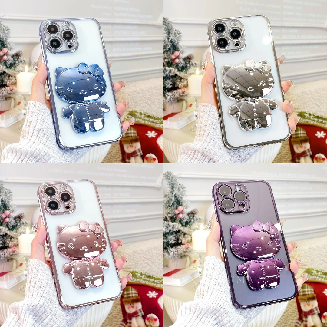 【适用苹果/华为】补妆镜支架iphone15promax/14plus/13/12手机壳