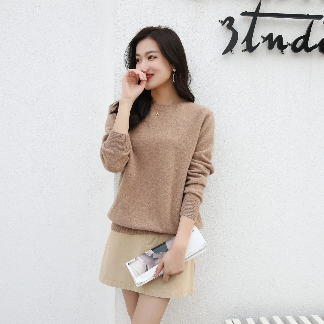 【大程家】轻奢圆领纯羊毛衫22810